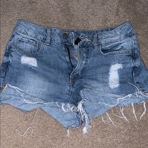 H&M Divided high waisted jean shorts